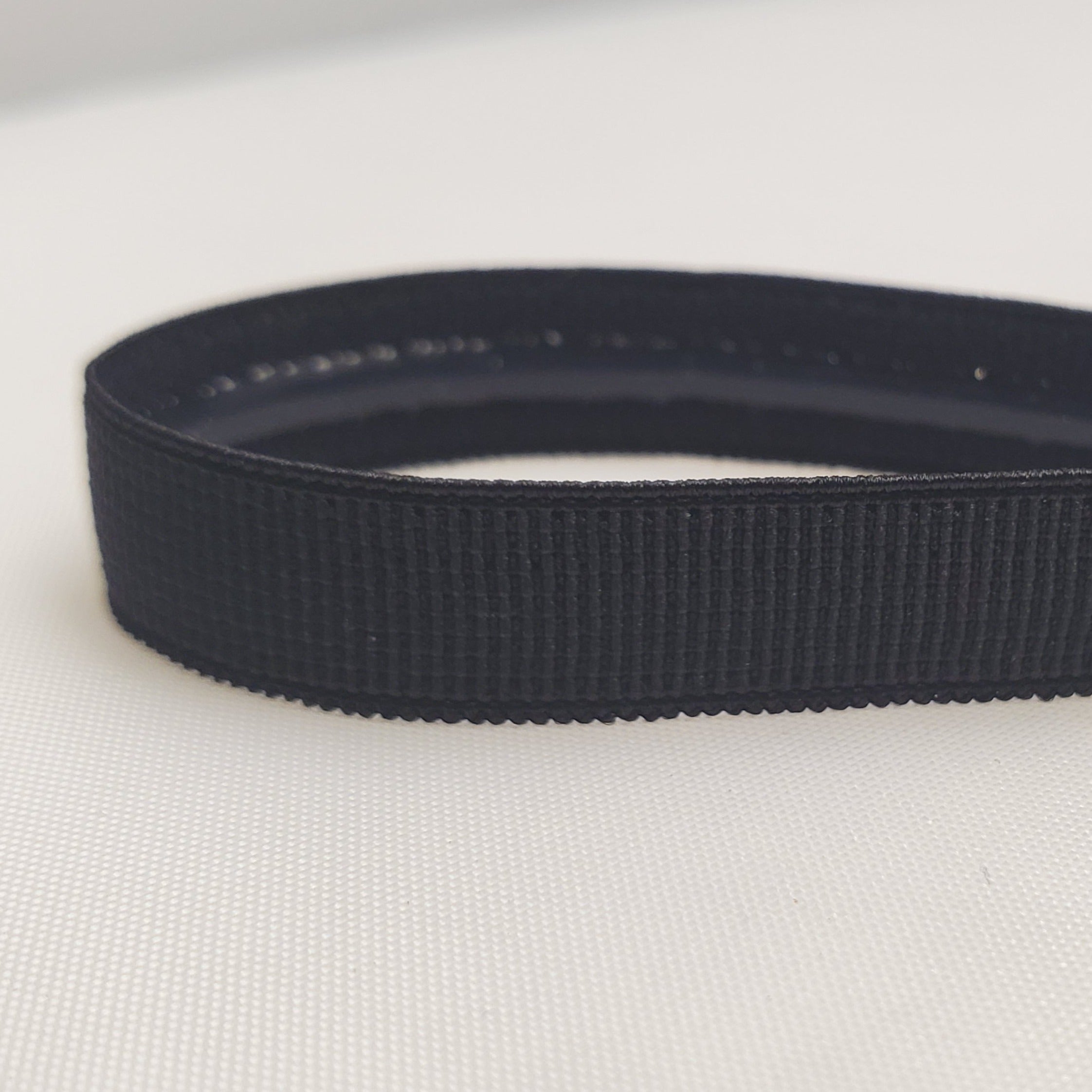 Black non slip strap elastic (silicone strip) for Bras 3/8&quot; (10mm) per meter - Allied Trimmings Inc