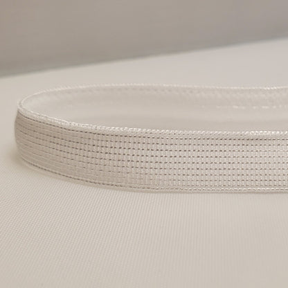 White non slip strap elastic (silicone strip) for Bras 3/8&quot; (10mm) - Per Meter - Allied Trimmings Inc