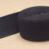 Black plush strap elastic for Bras 1/2" (12mm) -  per meter - Allied Trimmings Inc