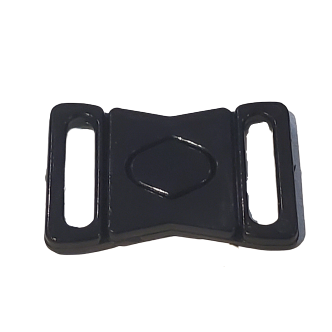 15mm Plastic Front Bra Clasp - (23815) - Black - 10pcs - Allied Trimmings Inc