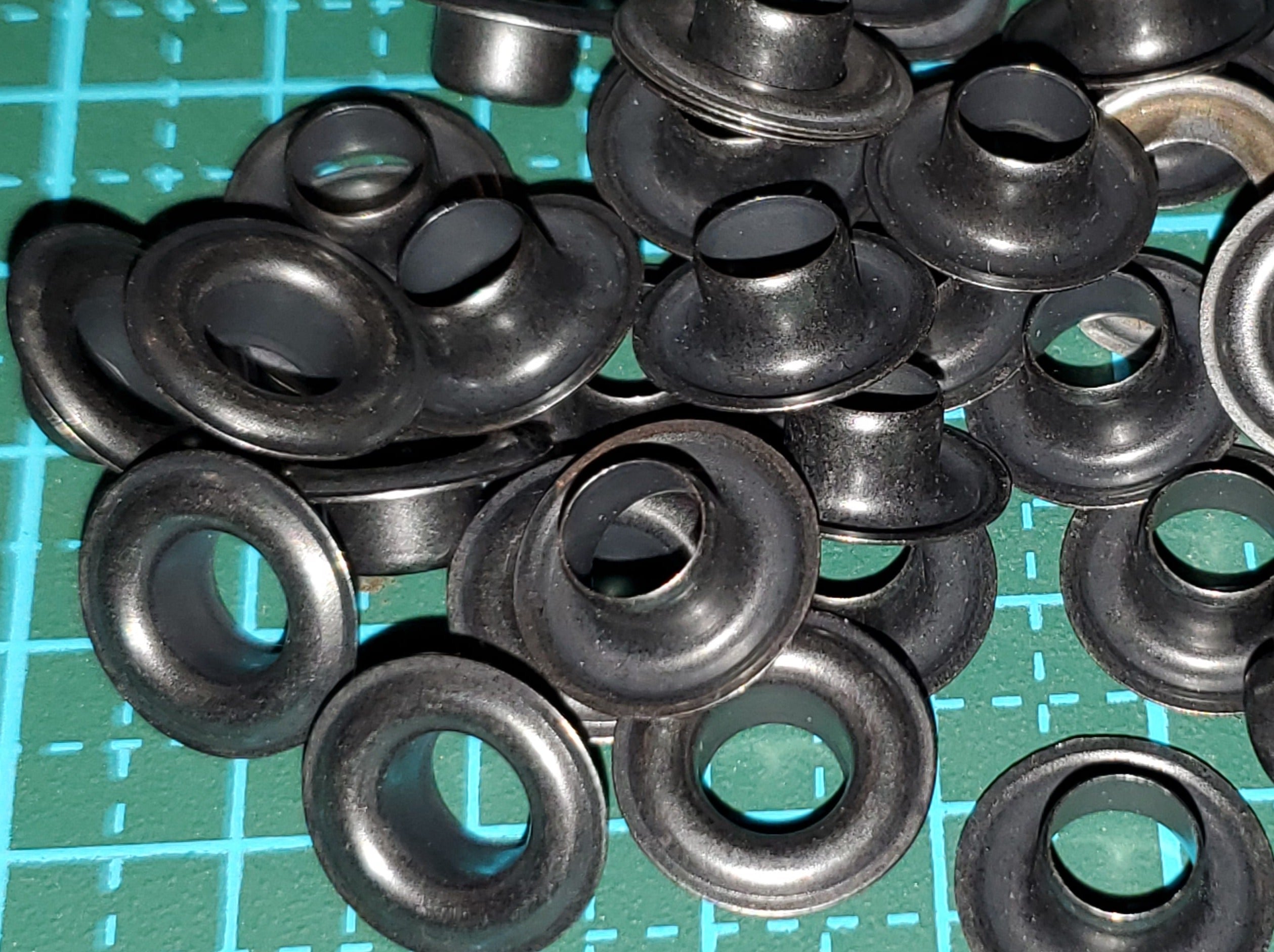 Boot / Shoe Grommets with Washer in Mat Black - Size 0 x 100sets - Allied Trimmings Inc