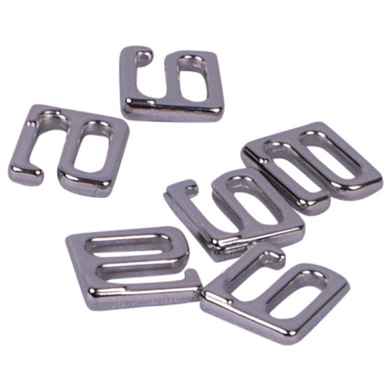 Hooks - Shiny Silver (Nickel Free) Metal (16xx) - 5 Sizes - Allied Trimmings Inc