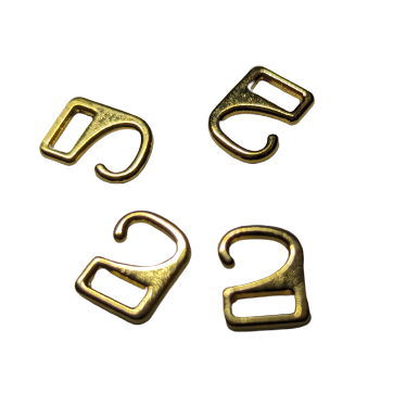 Hooks  - Gold (Nickel Free) Metal - 7 Sizes Available (16xx) - Allied Trimmings Inc