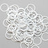 Rings Bra or Swimwear - White Nylon Coated Steel - Dyeable - 13 Sizes - Allied Trimmings Inc