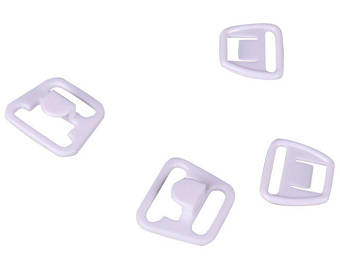 Plastic Nursing Bra / Maternity Clasps 18 mm in 3 Colours - 10 Sets - Allied Trimmings Inc