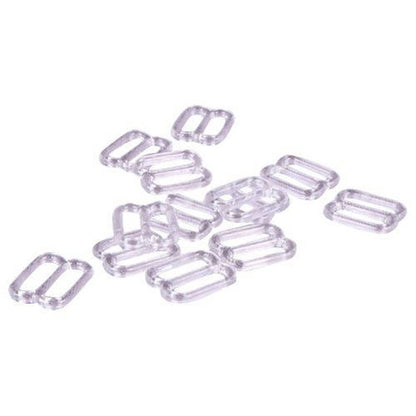 Clear Plastic Bra Sliders/Adjusters - 9 sizes - Allied Trimmings Inc